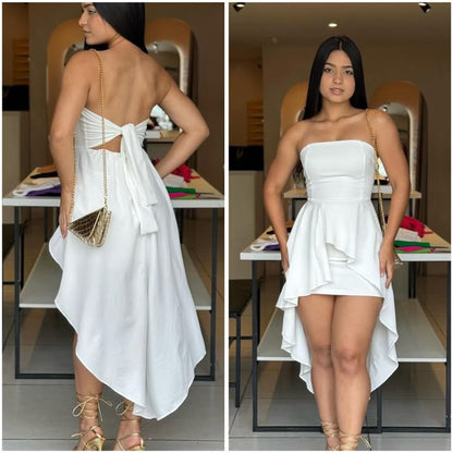 White Cocktail Dresses Homecoming Dress Short Prom Dress Party Dress    cg26019