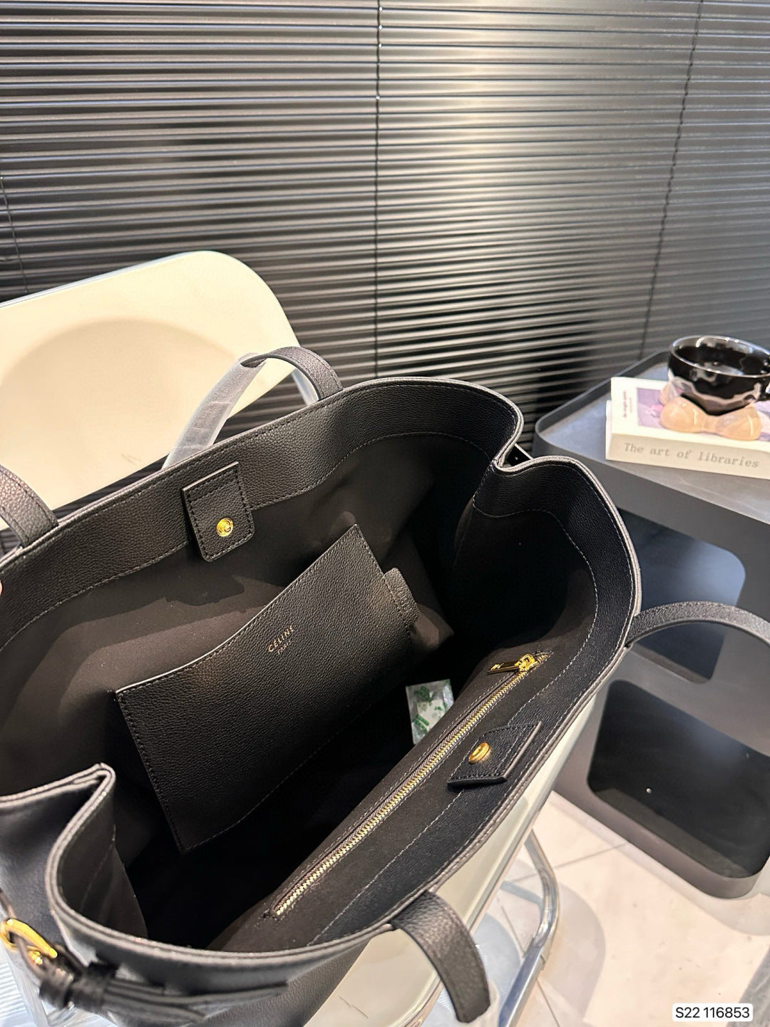 Celine Fashion Classic Tote Bag Black 33x30cm