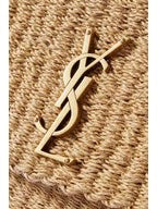 YSL SAINT LAURENT Kate medium raffia shoulder Bag