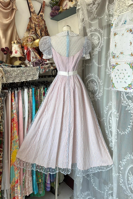 amakanas-Pink vintage long chiffon Prom Dress Homecoming dress birthday dress gh5230