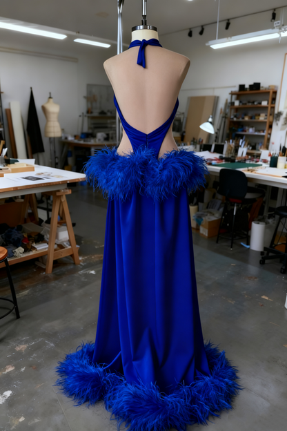 amakanas-Sexy Long Fur Dress gh6162