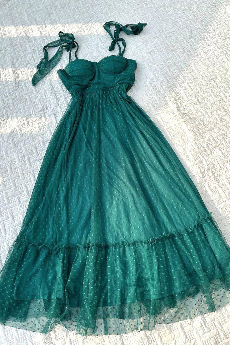 amakanas-Green spaghetti strap midi and long homecoming dress gh5781
