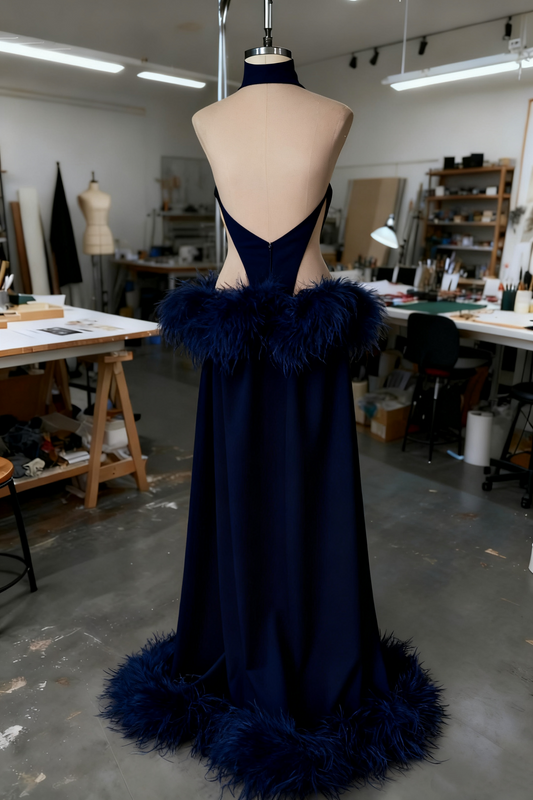 amakanas-Sexy Long Fur Dress gh6162