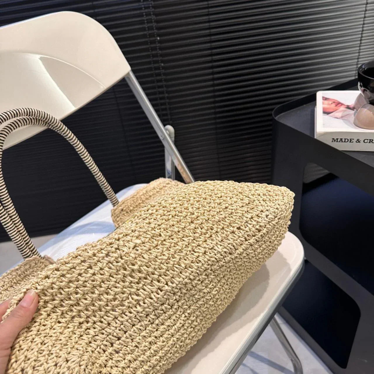 SAINT LAURENT YSL Raffia Bag