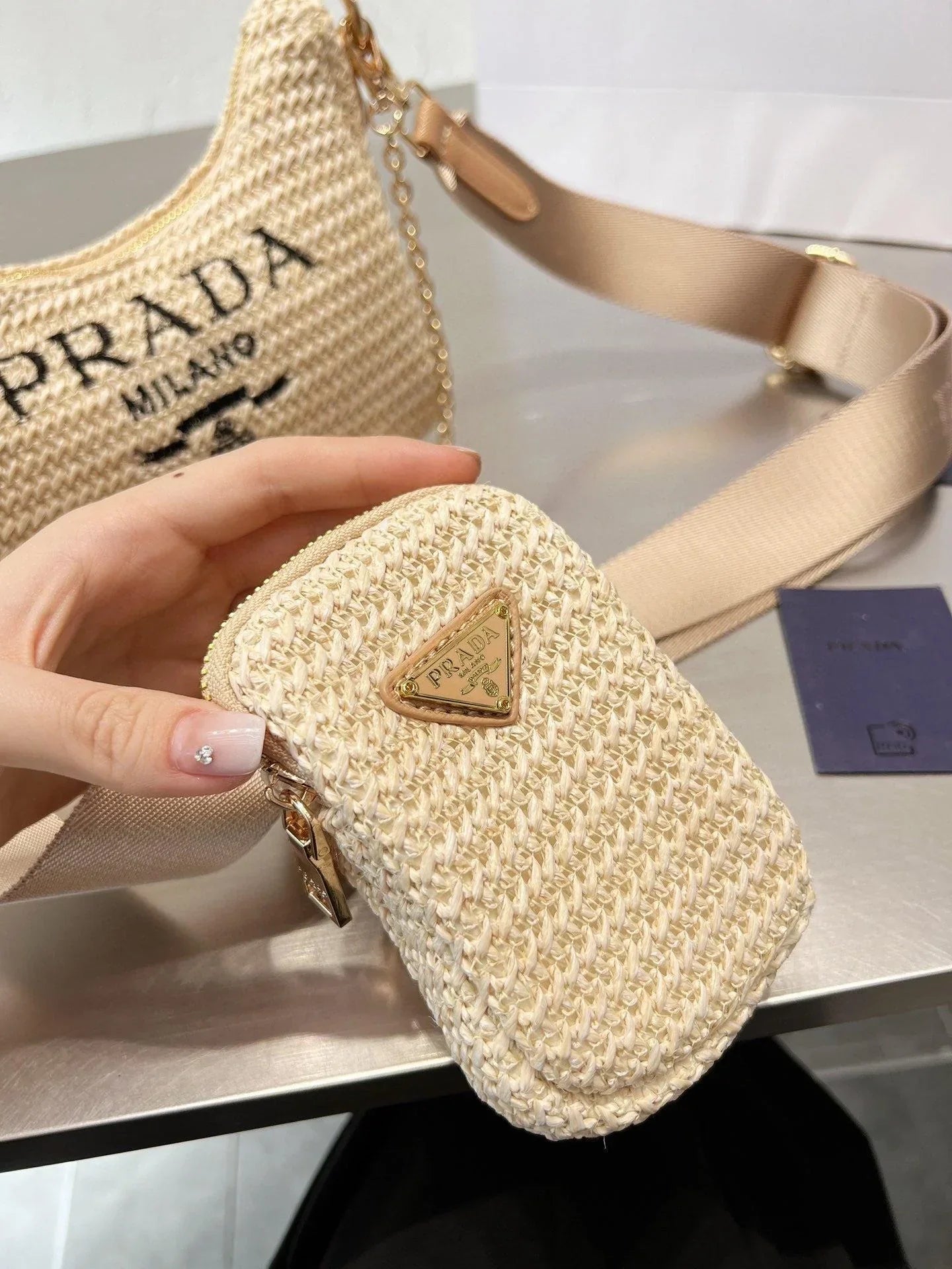 Prada Handbag Re-Edition 2005 Bag 8.3X7X2.3Inch