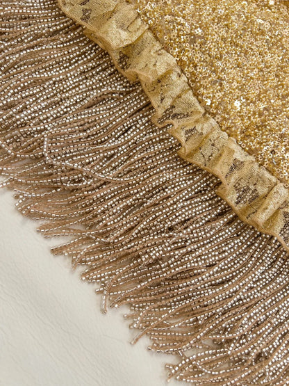 Gold Luxury Shiny Gorgeous Cute Elegant Exquisite Tassel Short Sequin Homecoming Dress Prom Dress Evening Dress Party Dress gh4165