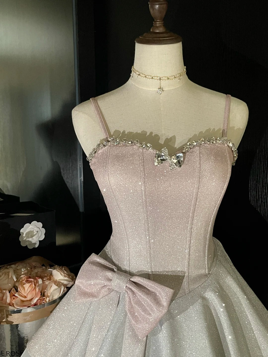 Pink Homecoming Dress Barbie Doll Dress Shiny Cute Short Satin Tulle Prom Dress Evening Dress Birthday Dress gh4546