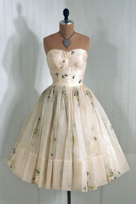 amakanas-Floral satin short dress gh6145