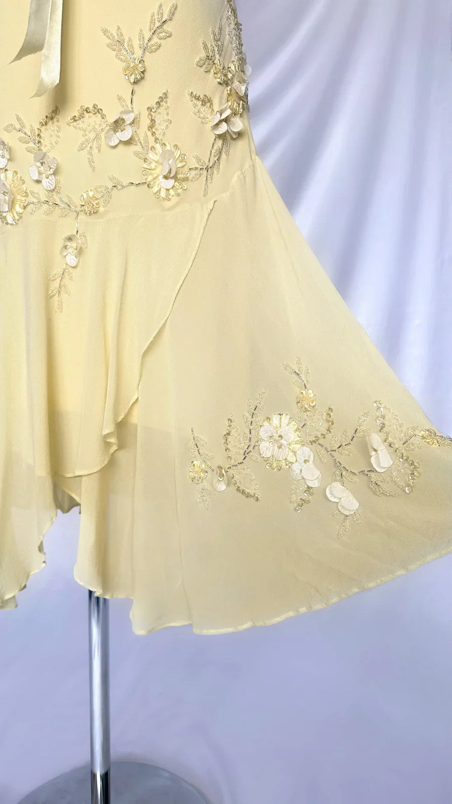 Yellow Beaded Short Homecoming Dress Cute Elegant Chiffon Birthday Dress gh4445