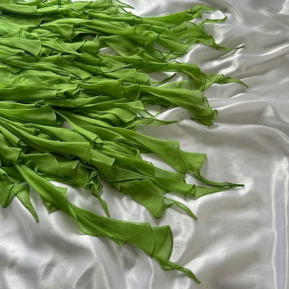 Green flowers exquisite beaded short/mid-length chiffon ruffle homecoming dress birthday party dress gh4862