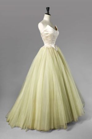Yellow Green vintage fashion elegant tube top long tulle prom dress evening gown graduation party dress gh3363