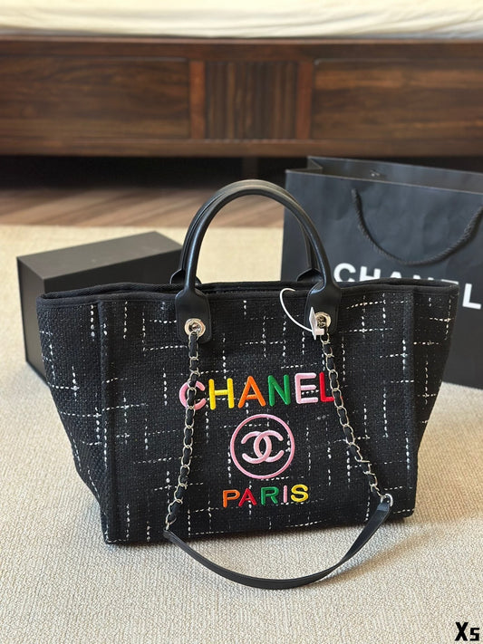 CHANEL cc new arrival tote bag size  37x32cm