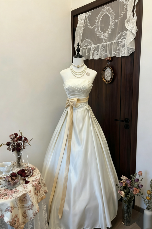 amakanas-Satin Formal Dress gh6122