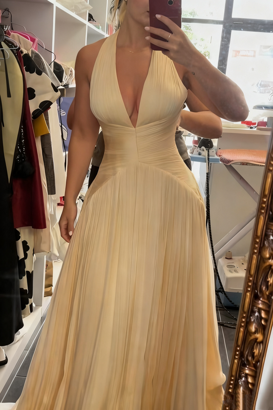 amakanas-Elegant and simple long dress gh6147