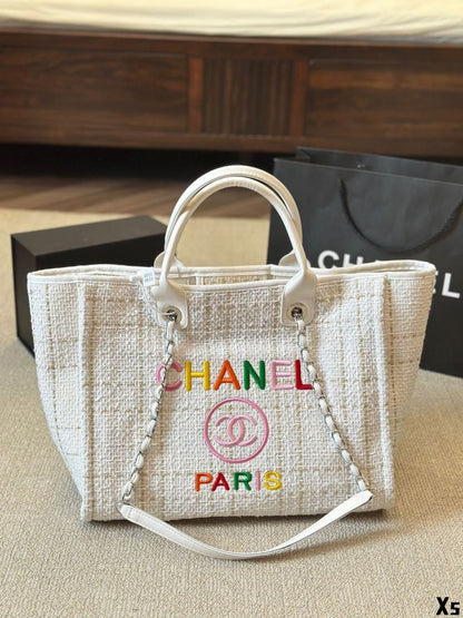 CHANEL cc new arrival tote bag size  37x32cm