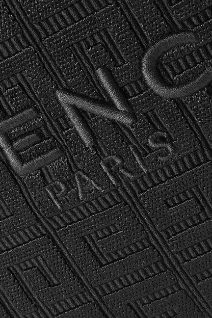 GIVENCHY G-Tote mini leather-trimmed canvas-jacquard tote