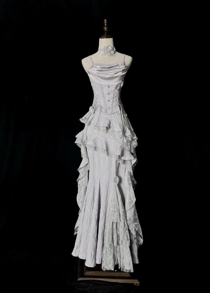 White Retro Fashion Elegant Long/Short Lace Homecoming Dress Prom Dress Evening Gown gh3443