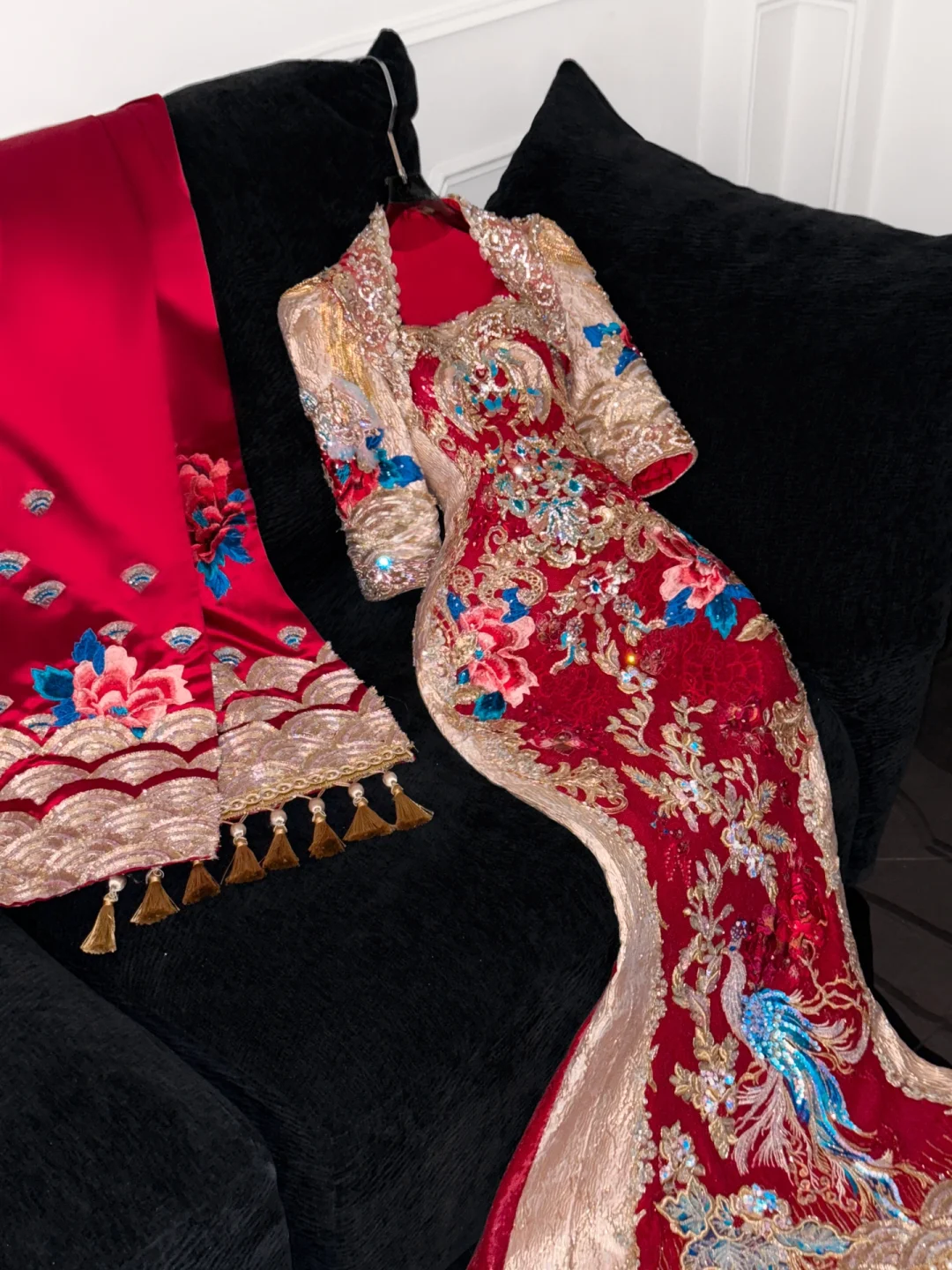 Sparkling Beaded Sequin Mermaid Design Exquisite Embroidery Gorgeous Evening Dress Prom Dresses TP4164