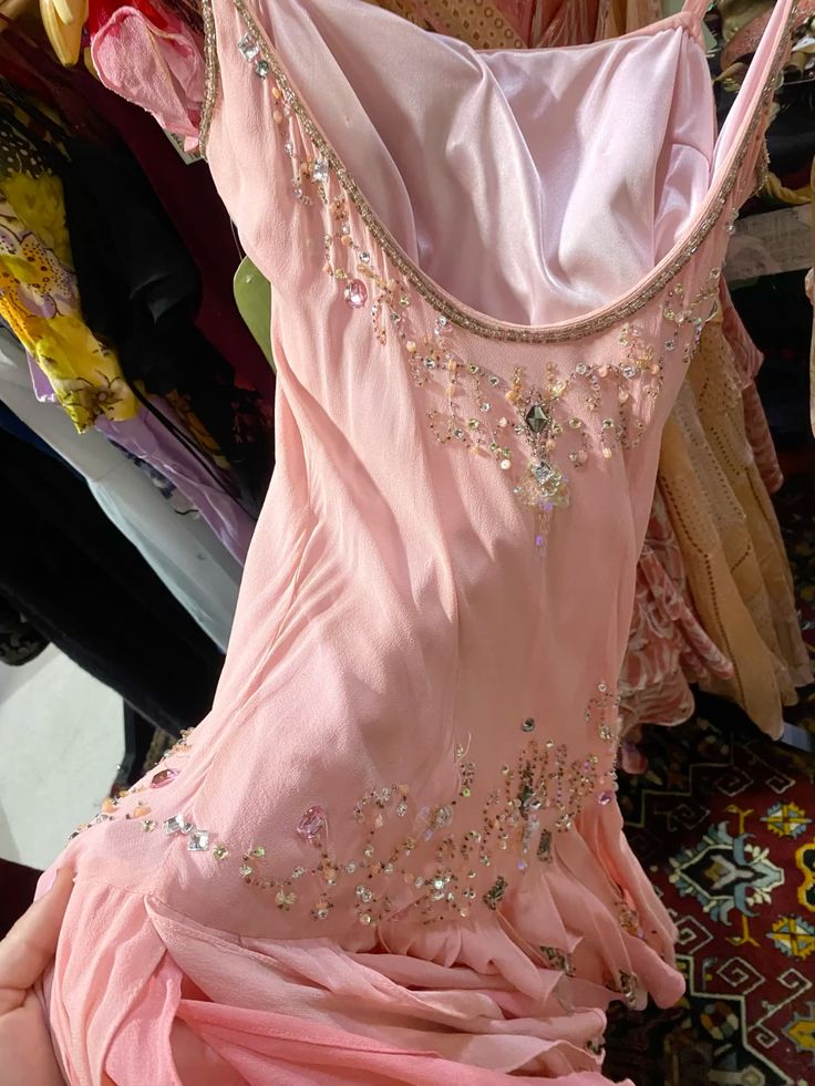 amakanas-Pink Beaded Sparkling Short Chiffon Homecoming Dress Birthday Party Dressgh5134