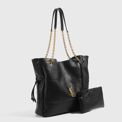 YSL  Jamie 4.3 large pochon leather Tote bag 34x10x33cm