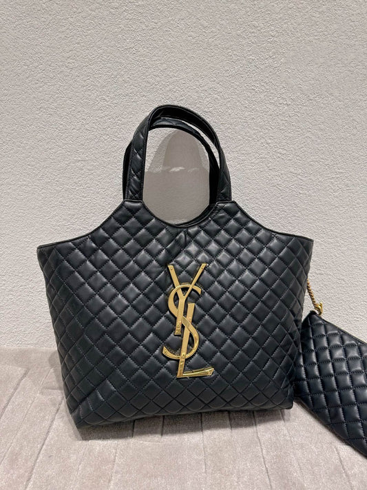 Women Saint Laurent Icare Maxi Shopping Bag In Quilted