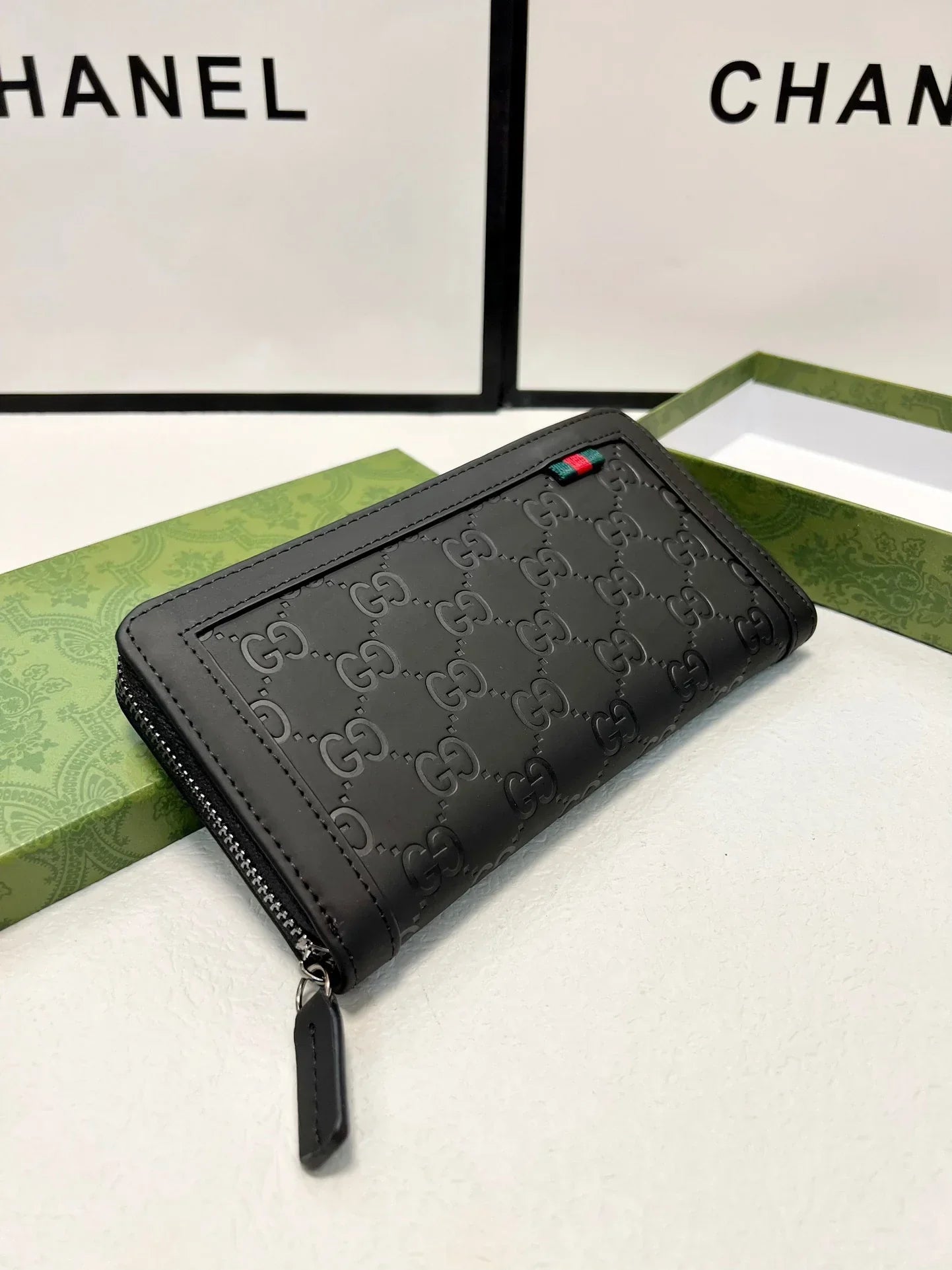 Gucci Trendy Classic Black Wallet - 20x10cm
