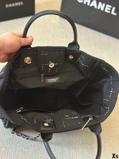CHANEL cc new arrival tote bag size  37x32cm