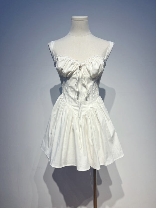 Cute A line Square Neck White Lace Homecoming Dress Summer Hoco Dresses Short Night Cocktail Dress DH2553