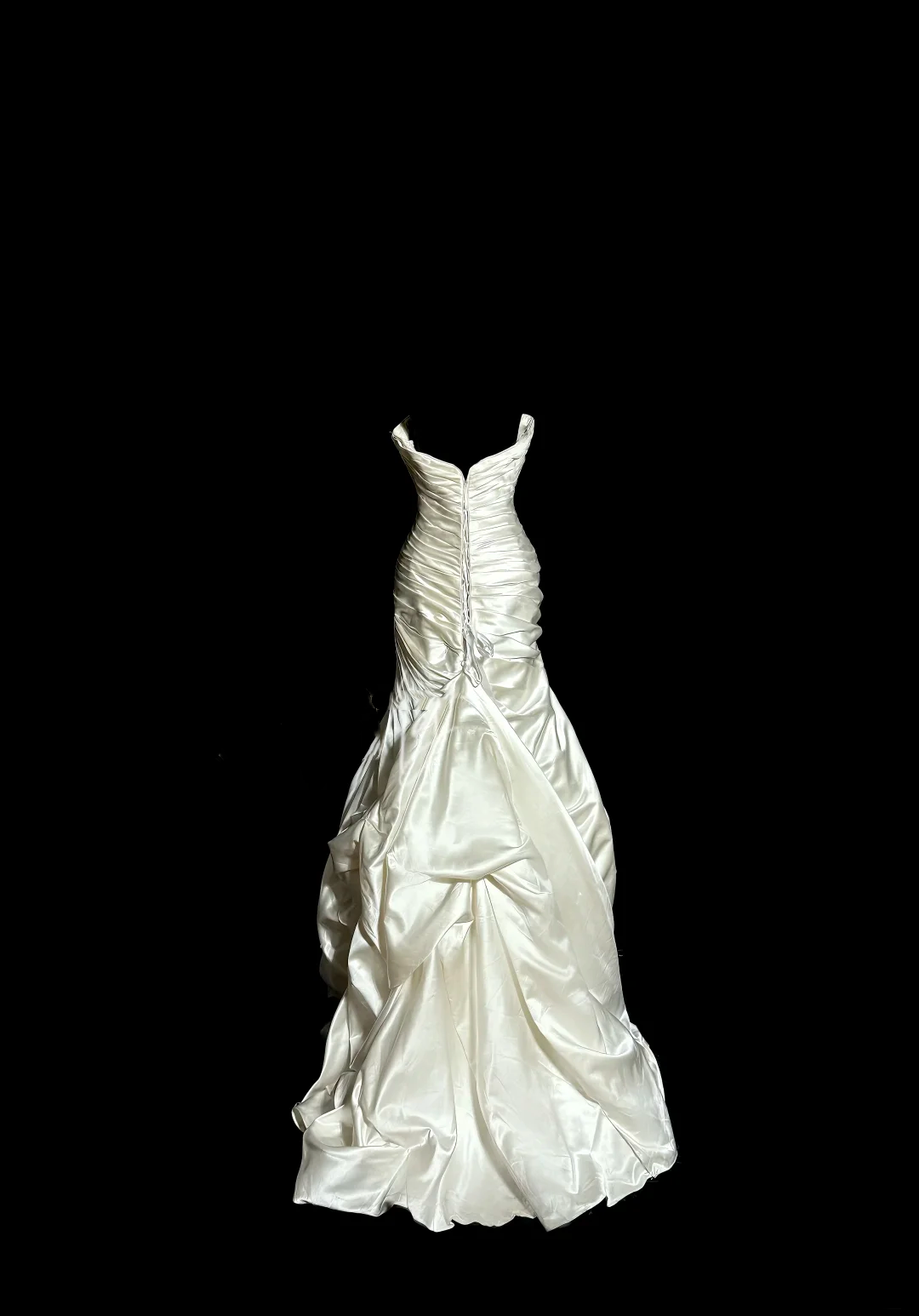 Retro Bridal Dress Mermaid Sweetheart Ivory Satin Long Wedding Dress Retro Wedding Dresses Modest Wedding Gowns DH2645