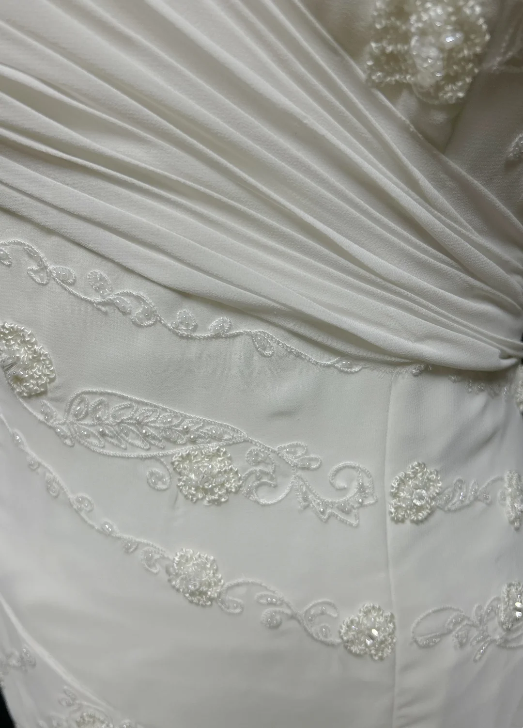 Vintage Bridal Dress Mermaid Spaghetti Straps Chiffon Beads White Long Wedding Dress Retro Wedding Dresses Modest Wedding Gowns DH2679