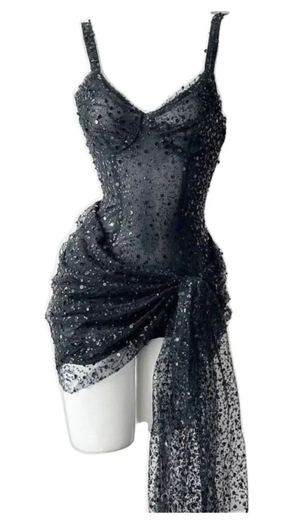 Unique Sheath Straps Sequin Lilac Formal Tight Homecoming Dresses 8th Grad Dance Graduation Dress Short Hoco Dresses DH2689