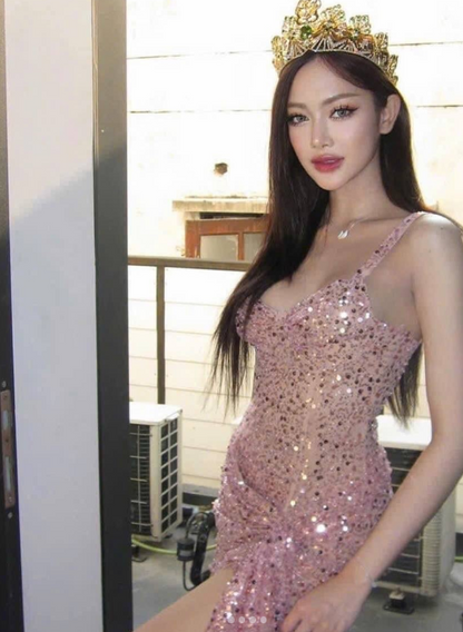 Unique Sheath Straps Sequin Lilac Formal Tight Homecoming Dresses 8th Grad Dance Graduation Dress Short Hoco Dresses DH2689