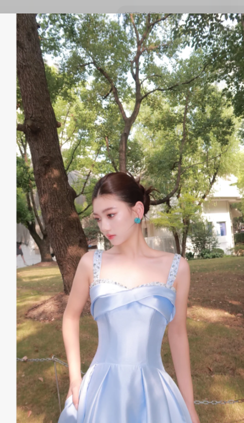 Elegant Spaghetti straps Sheath Satin Long Prom Dresses, Sky Blue Formal Evening Dresses DP3096