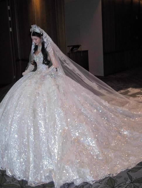 Luxury Sweetheart Neck Ball Gown Beaded Long Wedding Dresses Tulle White Bridal Dresses Sleeveless Bridal Gowns DP3697