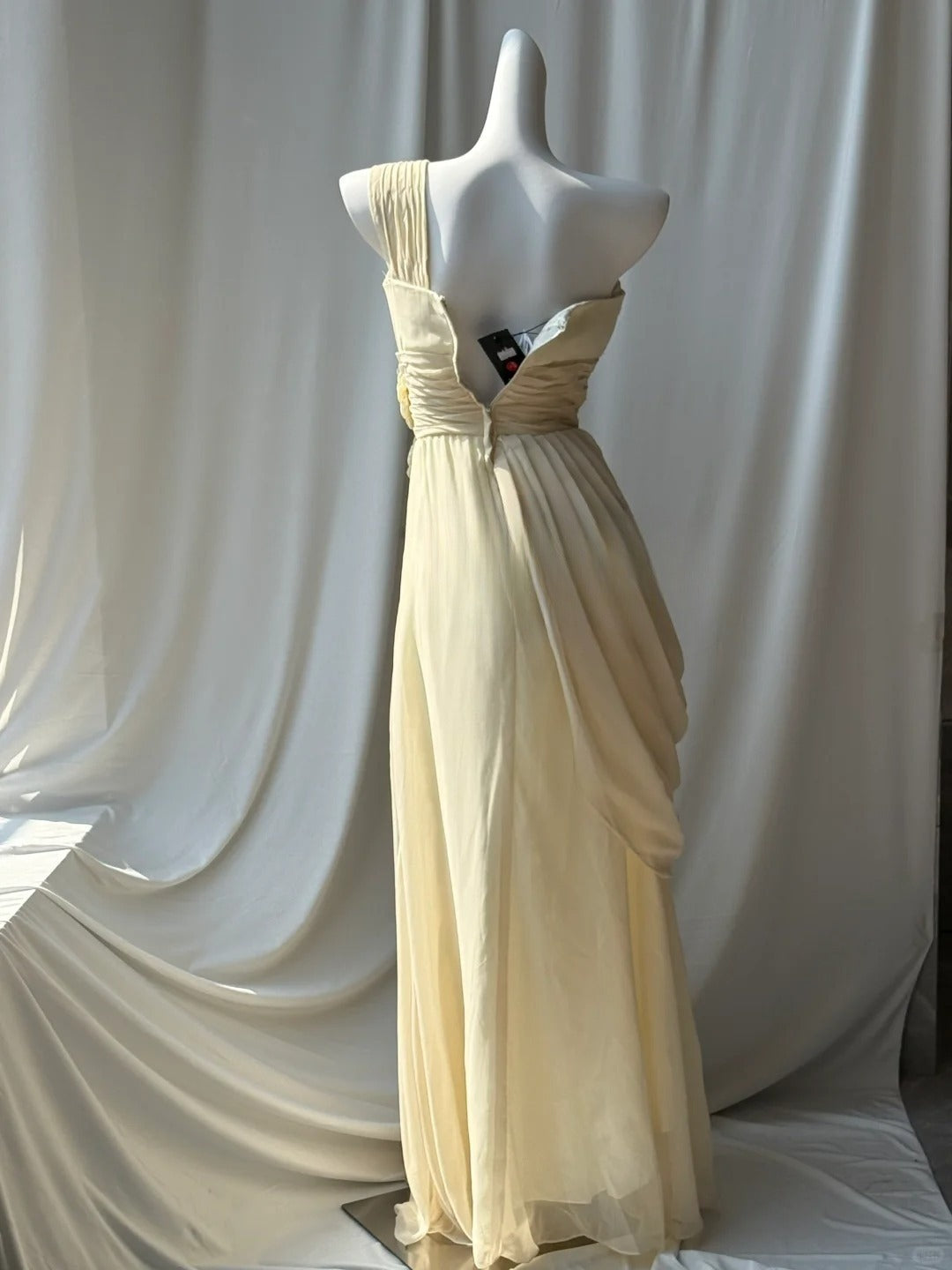 Stunning One Shoulder Beaded Sequin Chiffon Long Prom Dress Formal Evening Dress Simple Bridesmaid Dress ED01857