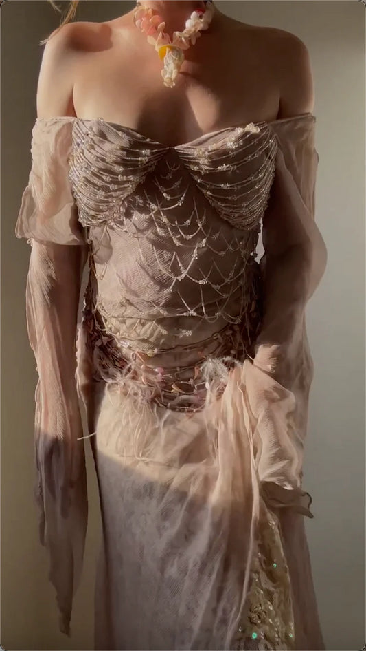 Gorgeous Yellow Off Shoulder Sheath Chiffon Long Prom Dresses Modest Formal Evening Dresses ED03616