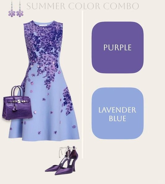 Fairytale A-Line Short Party Dress Round Neck Satin Applique Hoco Dresses Sweet Lavender Birthday Outfit ED03847