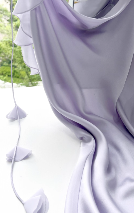 Fairy Spaghetti Strap Sheath Formal Dresses Cute Taro Purple Satin Hoco Dresses Birthday Outfit Party Dress ED03919