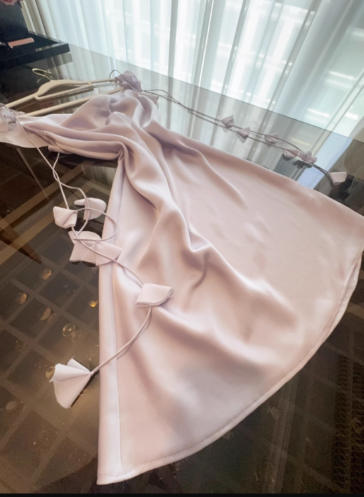 Fairy Spaghetti Strap Sheath Formal Dresses Cute Taro Purple Satin Hoco Dresses Birthday Outfit Party Dress ED03919