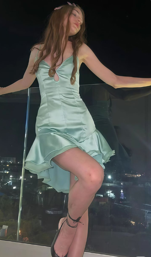 Elegant Sheath Birthday Formal Dress Tiffany Blue Short Homecoming Dress Fairy Strap Satin Graduation Dress ED03941