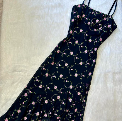 Cute Spaghetti Strap Sheath Beaded Chiffon Short Prom Dresses, Vintage Black Homecoming Dresses ED04190