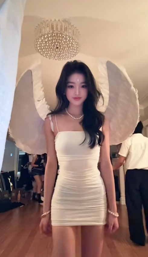 Chic Spaghetti Strap White Short Birthday Dresses Chiffon Bodycon White Homecoming Dresses ED04921