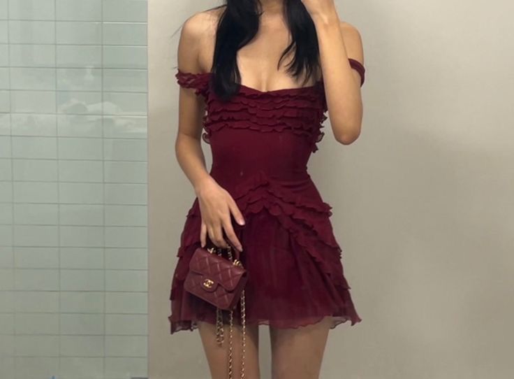 Chic A Line Off The Shoulder Chiffon Short Prom Dress,Homecoming Dress,Evening Dress GG1814