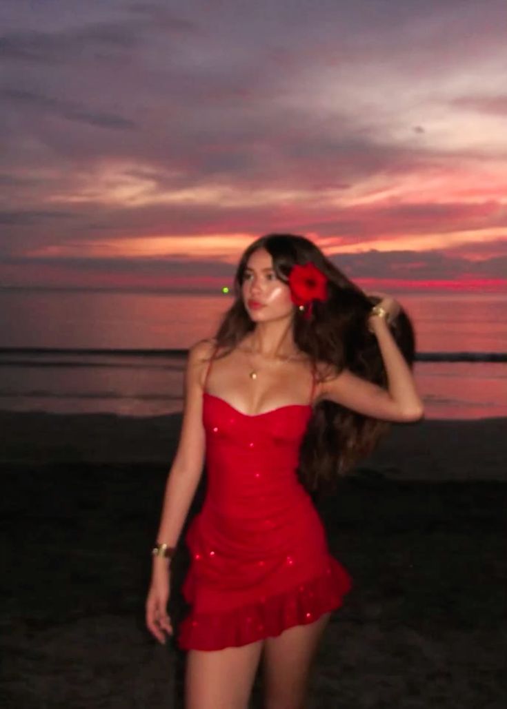 Obsessed A Line Spaghetti Straps Red Chiffon Sequin Short Prom Dress,Homecoming Dress,Evening Dress GG1982