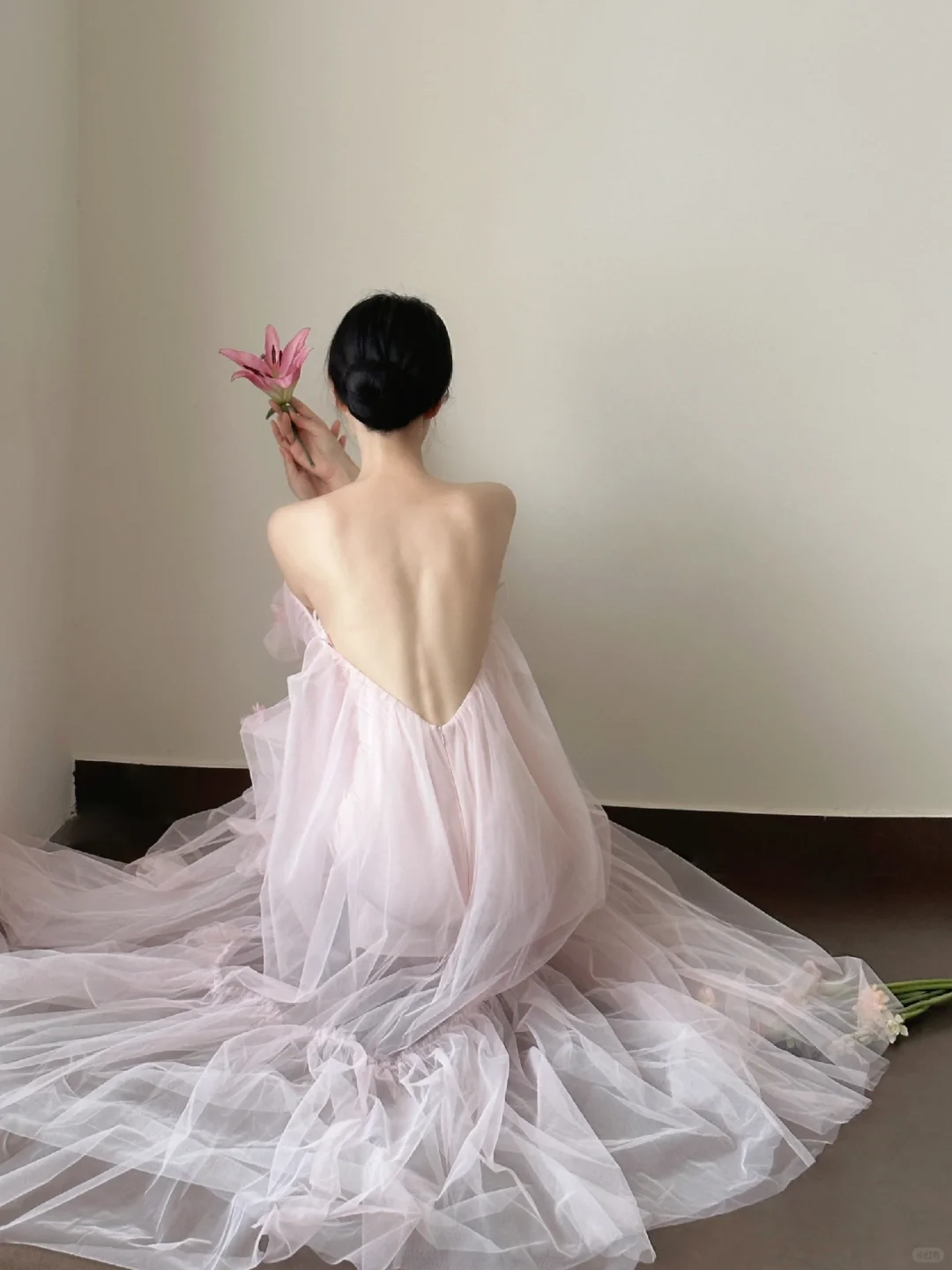 Unique Off The Shoulder Pink Satin Tulle Applique Long Prom Dress, Wedding Dress, Evening Dress GG2846