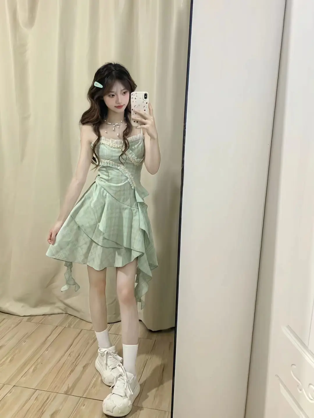 Chic A Line Spaghetti Straps Satin Short Prom Dress,Homecoming Dress,16th Birthday Dress GG3630