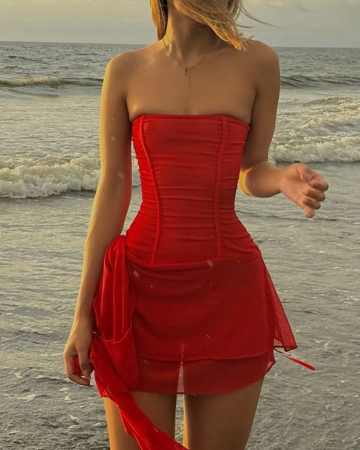 Simple A Line Strapless Red Chiffon Short Prom Dress,Homecoming Dress,20th Birthday Dress GG3640
