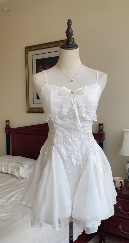 Cute A Line Spaghetti Straps Satin Chiffon Short Homecoming Dress,Summer 15th Birthday Dress GG3724