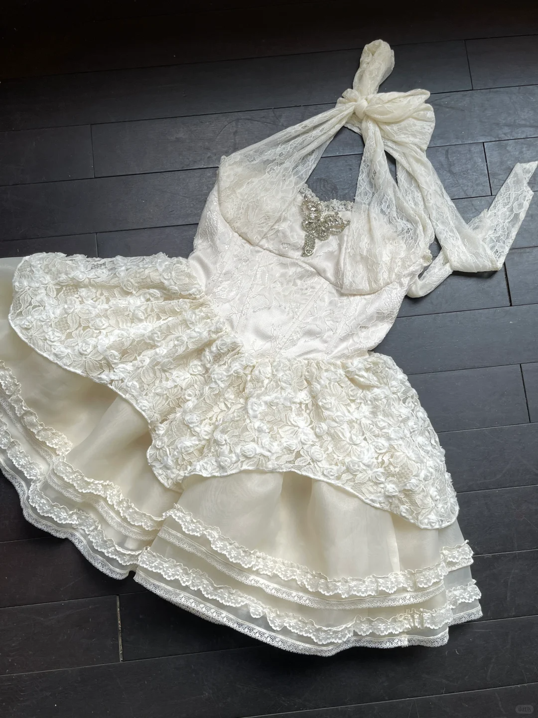 Cute 19th A Line Halter Satin Lace Short Homecoming Dress,Summer Birthday Dress GG3741