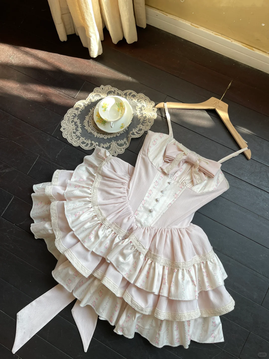 Pink 18th A Line Sapghetti Straps Satin Tiered With Bow Short Homecoming Dress,Summer Birthday Dress GG3746